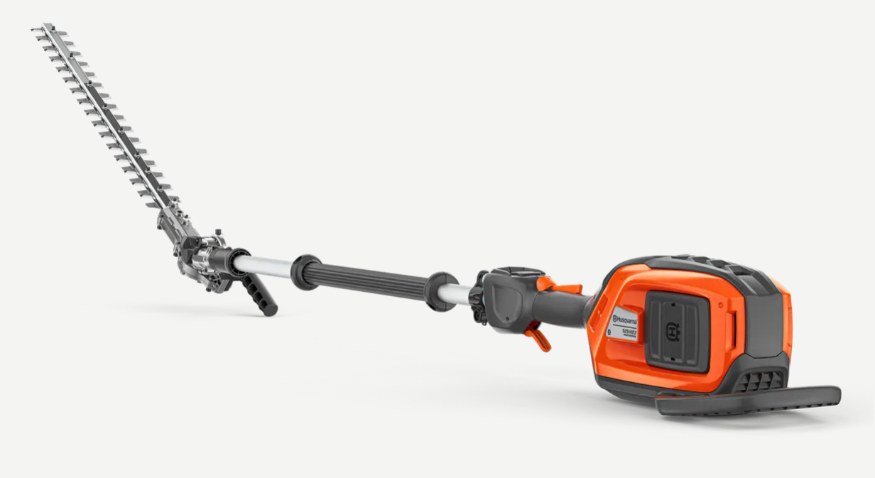 Tagliasiepi Elettrico Telescopico 550W - Asta Estendibile 2,5m, Lama 30cm, 2 Batterie 1500mAh, Testa Regolabile 120°