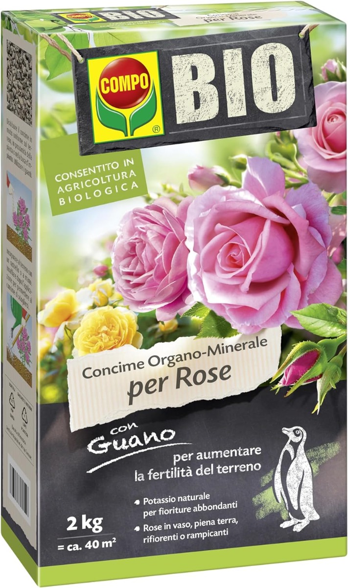 Concime BIO per Rose con Guano 2 Kg - Compo
