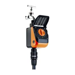 Claber 8428 Aquauno Video-2 Programmateur d'Irrigation, Noir/Orange