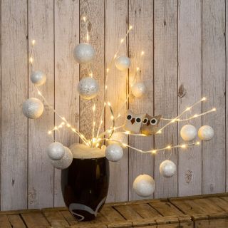 Ramo Bianco H75cm 80 LED BIANCO CALDO 5 mm Luce Fissa - Lotti Importex