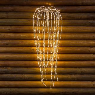 Ramo Cadente Argento Willow Branch 240 LED CLASSIC 5mm FlashLED Diamond 95cm - Lotti Importex