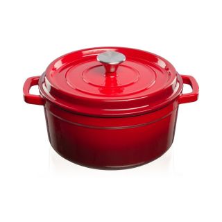 Casseruola in ghisa smaltata 3,5 Lt. Rossa Grand Feu