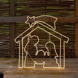 Presepe SMD Neon bifacciale 1320 LED CLASSIC Luce Fissa H115cm. - Lotti Importex