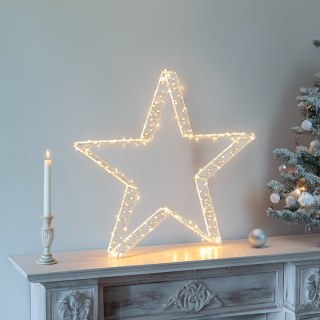 Stella WSH 3D edge ø37cm 240 MicroLED BIANCO CALDO ø1,5mm - Lotti Importex