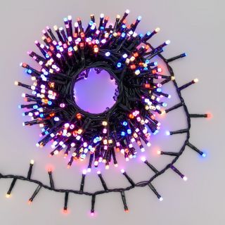 Catena 10m Nastro MiniCluster ø6cm WONDER 500 LED SuperBright 5mm 8 color - Lotti Importex