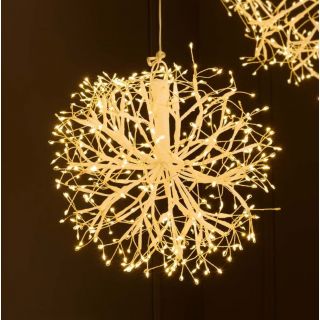 Sfera Ricco RICH BIANCO d30cm 384MicroLed BIANCO CALDO - Lotti Importex