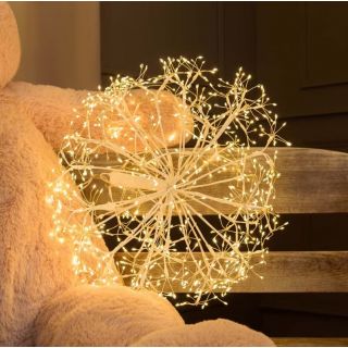 Sfera Ricco RICH BIANCO d50cm 912MicroLed BIANCO CALDO - Lotti Importex