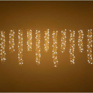 Ice Cluster Light 300xh75cm 2000MicroLed FLASHLED DIAMOND BIANCO - Lotti Importex