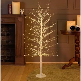 Albero Ramo TIGLIO BIANCO h120cm 330MicroLed BIANCO CALDO - Lotti Importex