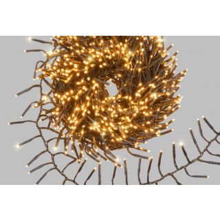 Catena Festone Cluster ø10cm FSLG 15m 1000 MiniLED TRADITIONAL e BIANCO CALDO ø3mm - Lotti Importex