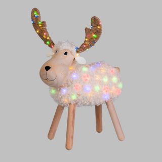 Pecorenna 48xH65cm illuminata da 110 Dual Color MicroLED BIANCO CALDO e MULTI - Lotti Importex