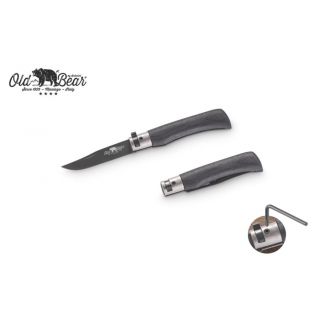 COLTELLO OLD BEAR manico MULTISTRATO BLACK 17 cm MIS - S