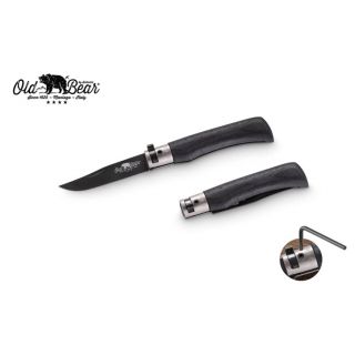 COLTELLO OLD BEAR manico MULTISTRATO BLACK 19 cm MIS - M