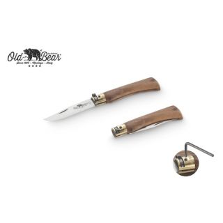 COLTELLO OLD BEAR manico NOCE LAMA ACC.INOX 17 cm MIS - S