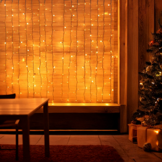 Tenda 2xH2m LCR-H 320 MaxiLED BIANCO CALDO ø7mm FlashLED Diamond - Lotti Importex