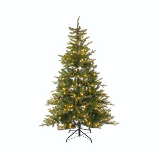 Albero Natale Alpino Preilluminato H180cm PVC+PE 360 Led BIANCO CALDO - Lotti Importex