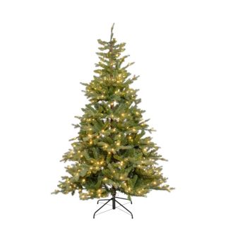 Albero Natale Alpino Preilluminato H210cm PVC+PE 500 Led BIANCO CALDO - Lotti Importex