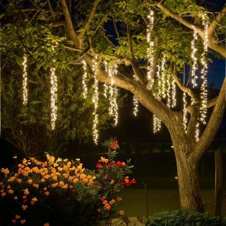 Ice Light 10 Nastri Pendenti MiniCLUSTER 6 mm 1080LED BIANCO CALDO - Lotti Importex