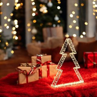 Albero Natale WSH 3D edge H37cm 240 MicroLED BIANCO CALDO ø1,5mm - Lotti Importex