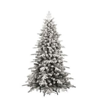 Albero Natale Galaxy 180 cm PE+PVC Floccato con Glitter- Flora