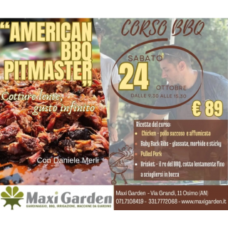 Corso Bbq Sabato 24 Ottobre dalle 9:30 alle 15:30