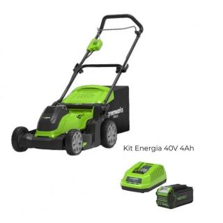 Rasaerba a Batteria GreenWorks G40LM41 con Starter Kit 4 Ah