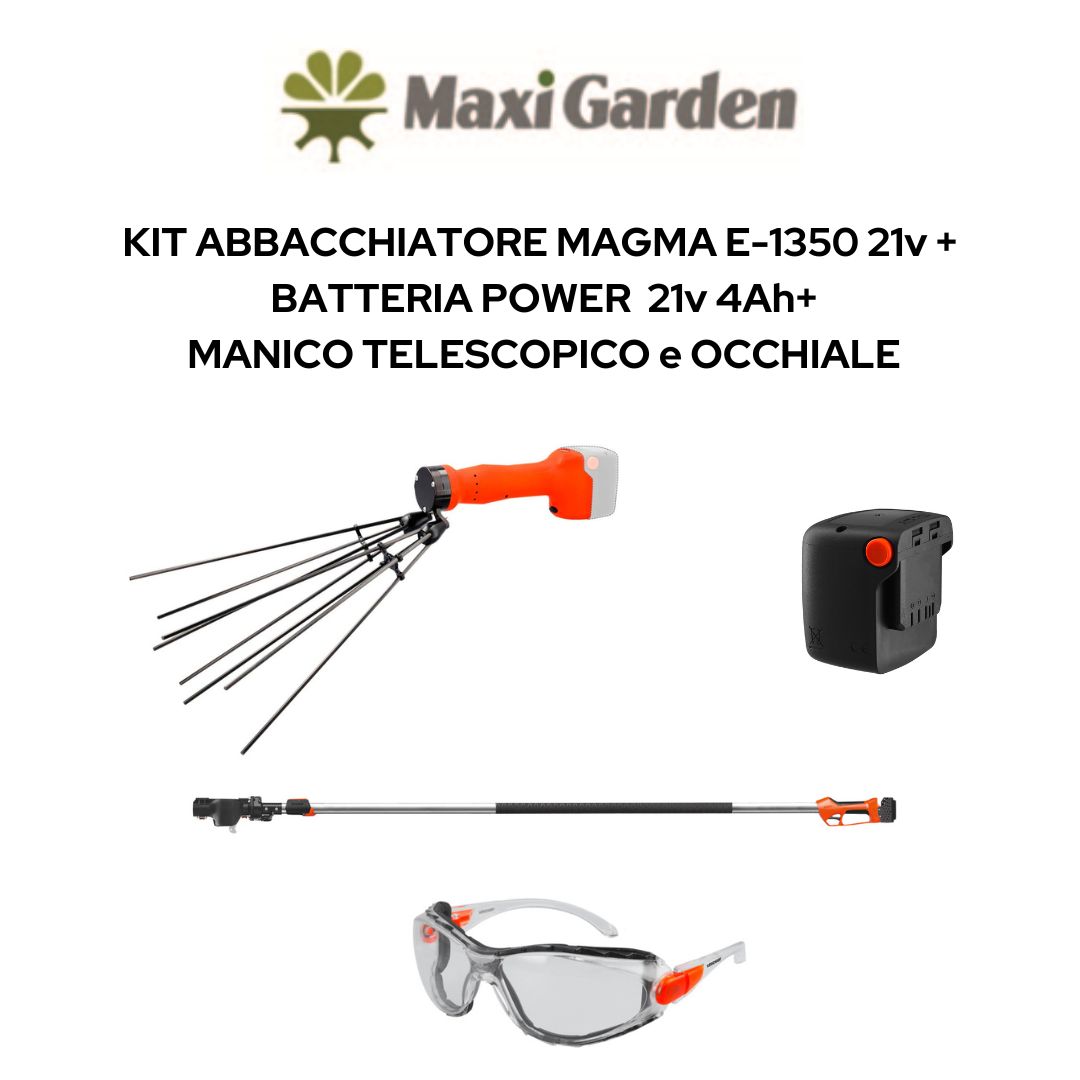 Kit Potatura Completo (Forbice MAGMA+Motosega MAGMA+Manico+Batteria) -  STOCKER